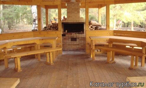 беседка с мангалом