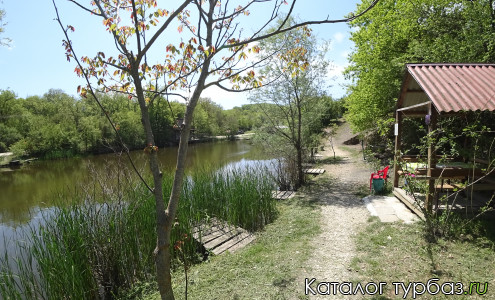 Беседка, мостики