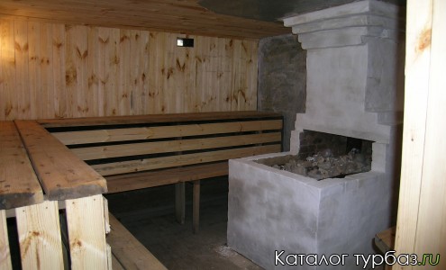 Помещение парилки в русской бане